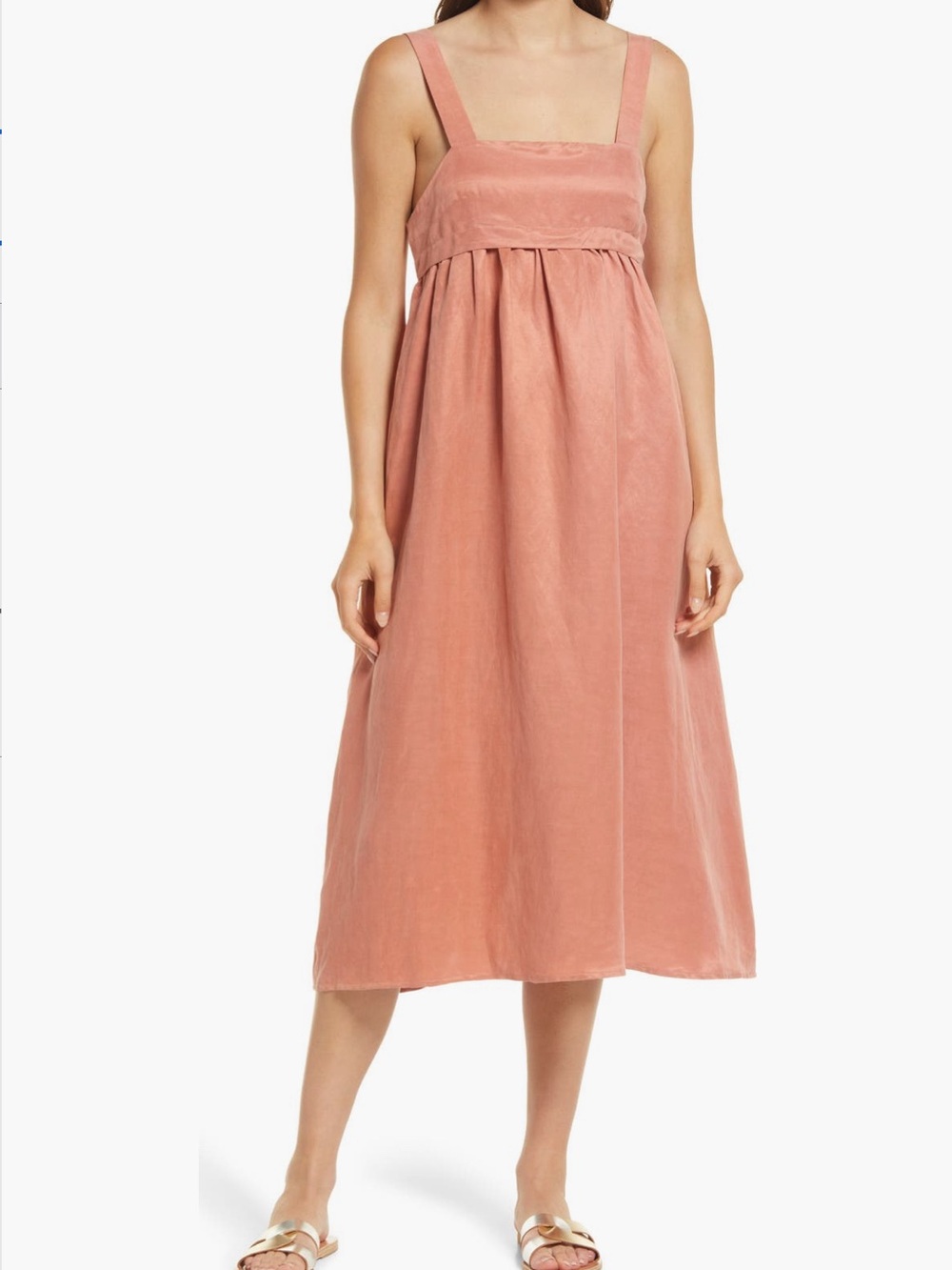 Sancia Vivianna Babydoll Dress in Dusty Rose